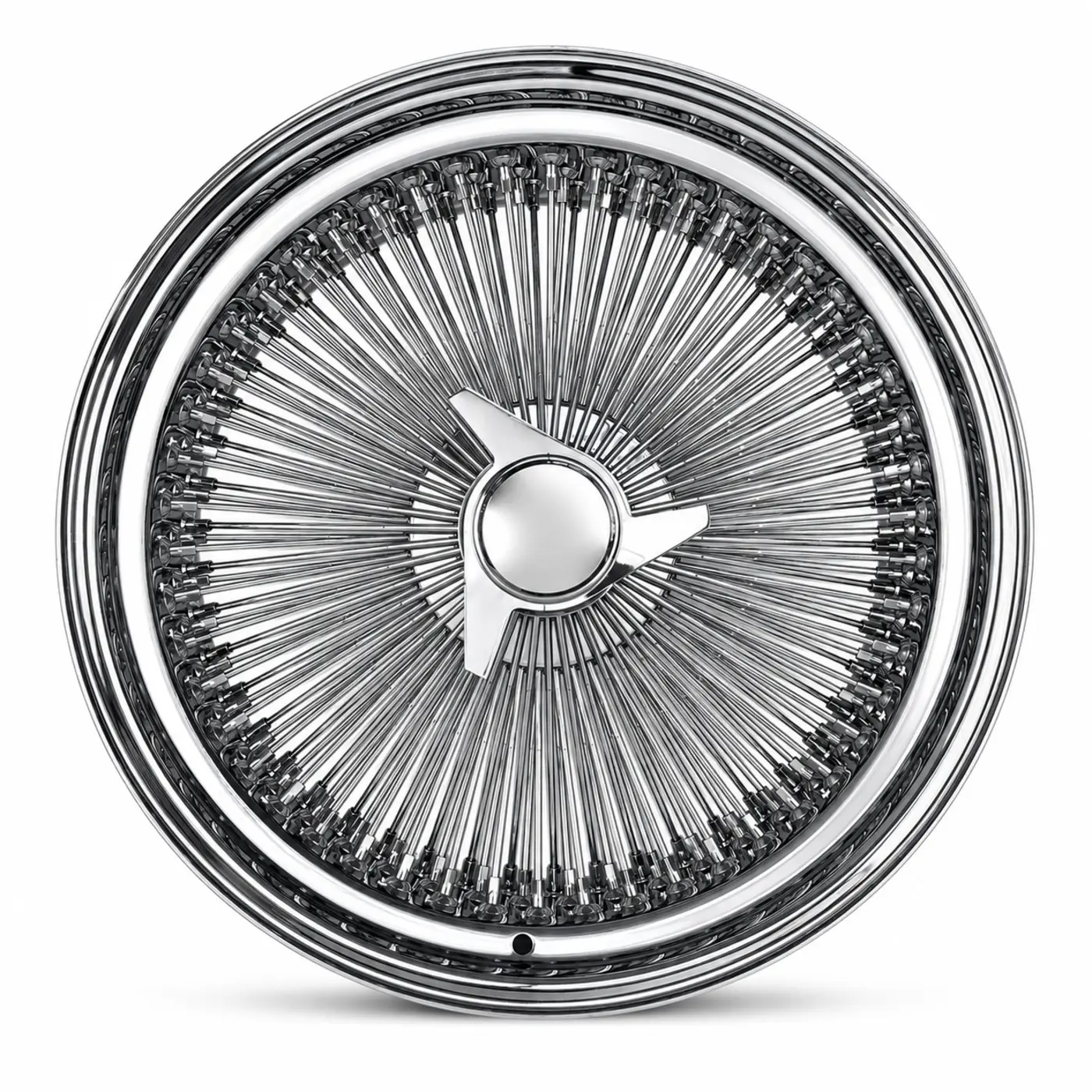 20x8 Chrome 150-Spoke Straight Lace Standard Wire Wheel