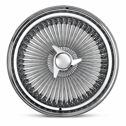 20x8 Chrome 150-Spoke Straight Lace Standard Wire Wheel