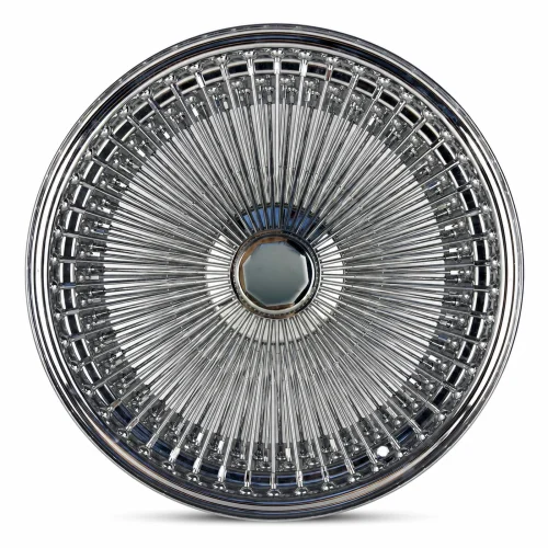 20x8 Chrome 150-Spoke Straight Lace FWD Wire Wheel