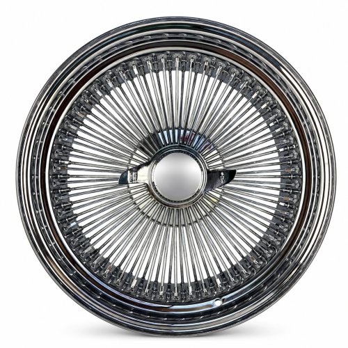 18x8 Chrome 100-Spoke Straight Lace Standard Wire Wheel