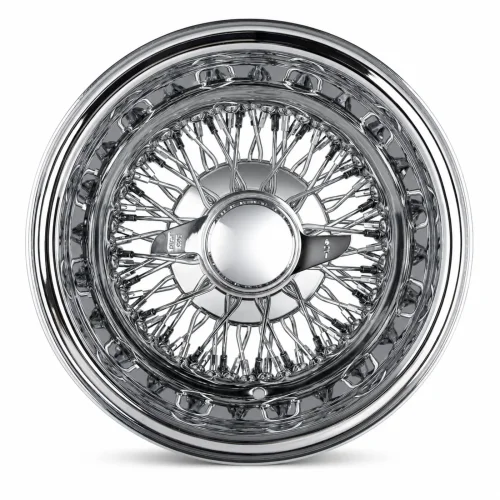 13x7 Chrome 100-Spoke Cross Lace Reverse Wire Wheel