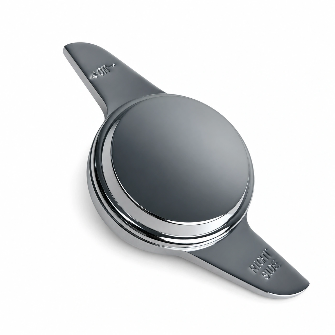 2-Bar Smooth Dome Silver Wire Wheel Knock Off