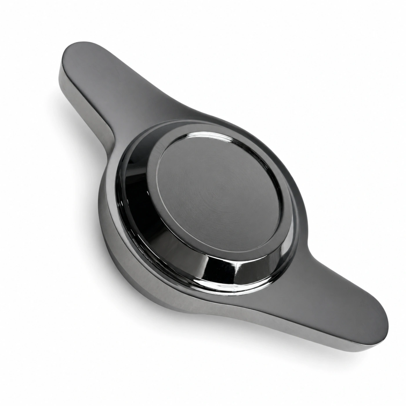 2-Bar Raised Flat Center Silver Wire Wheel Knock Off