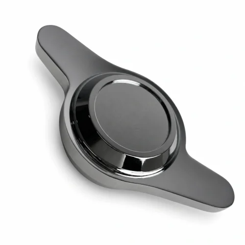 2-Bar Raised Flat Center Silver Wire Wheel Knock Off