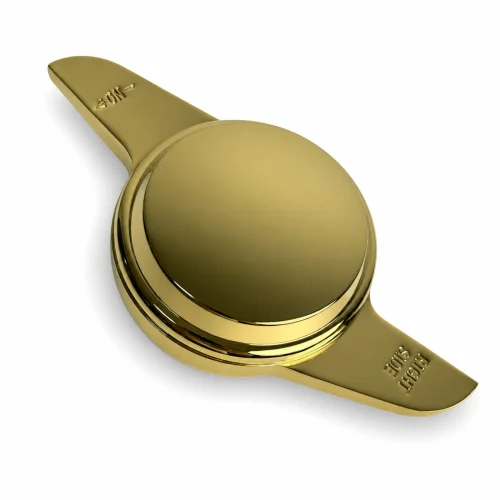 2-Bar Smooth Dome Gold Wire Wheel Knock Off