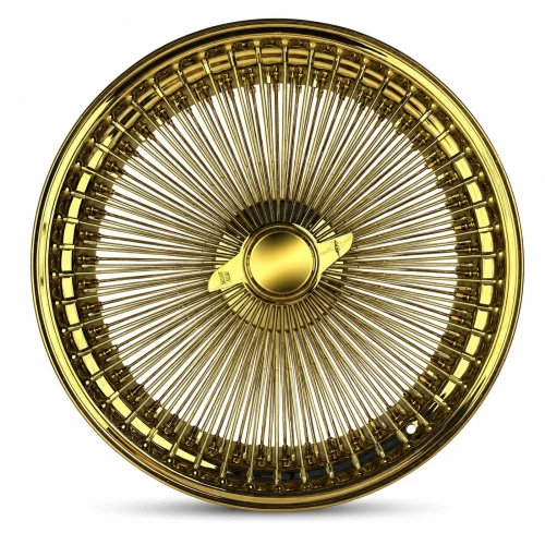 22x8 Titanium Gold 150-Spoke Straight Lace FWD Wire Wheel