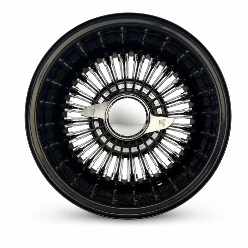 13x7 Black 72-Spoke Straight Lace Reverse Wire Wheel