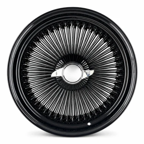 20x8 Black 150-Spoke Straight Lace Standard Wire Wheel