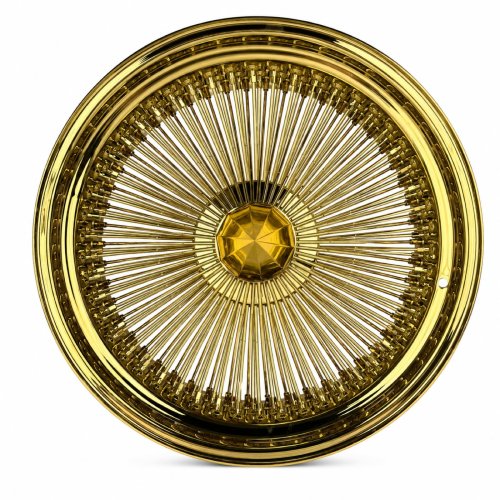 20x8 Titanium Gold 150-Spoke Straight Lace Standard Wire Wheel